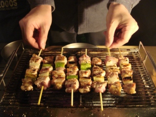 キャンプ焼き鳥